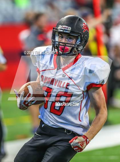 Thumbnail 3 in Franklin County vs Rushville @ Lucas Oil Stadium photogallery.