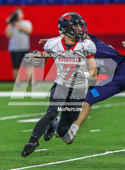 Thumbnail 1 in Franklin County vs Rushville @ Lucas Oil Stadium photogallery.