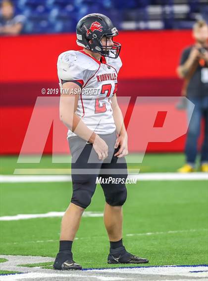 Thumbnail 2 in Franklin County vs Rushville @ Lucas Oil Stadium photogallery.