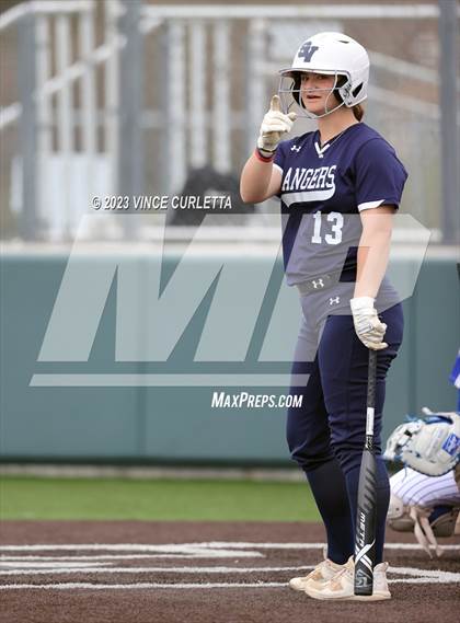 Thumbnail 2 in Smithson Valley vs. Georgetown (Brittany Tuck Memorial Softball Tournament) photogallery.