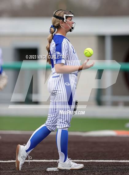 Thumbnail 2 in Smithson Valley vs. Georgetown (Brittany Tuck Memorial Softball Tournament) photogallery.