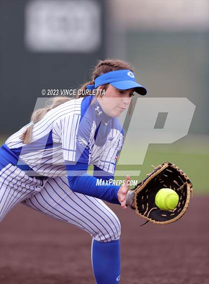 Thumbnail 2 in Smithson Valley vs. Georgetown (Brittany Tuck Memorial Softball Tournament) photogallery.