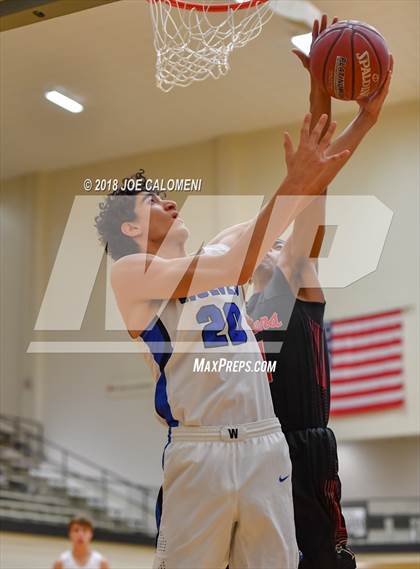 Thumbnail 2 in Plano West vs Stevens [John Paul] (NEISD/NISD Basketball Tournament) photogallery.
