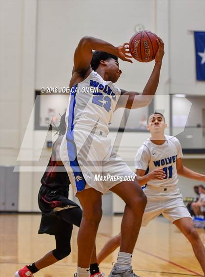 Thumbnail 3 in Plano West vs Stevens [John Paul] (NEISD/NISD Basketball Tournament) photogallery.