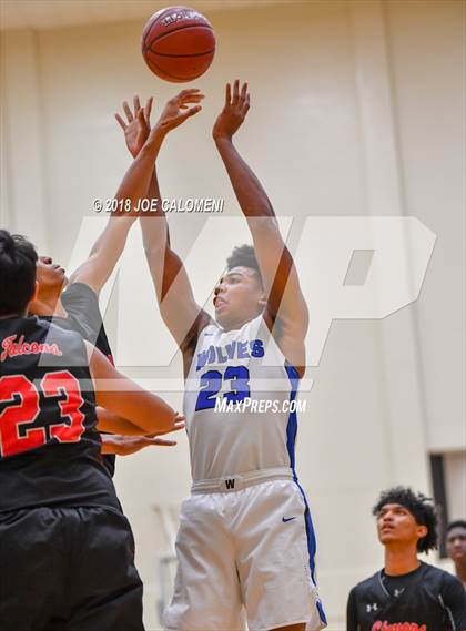 Thumbnail 3 in Plano West vs Stevens [John Paul] (NEISD/NISD Basketball Tournament) photogallery.