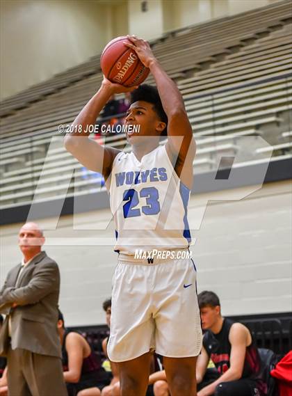 Thumbnail 2 in Plano West vs Stevens [John Paul] (NEISD/NISD Basketball Tournament) photogallery.