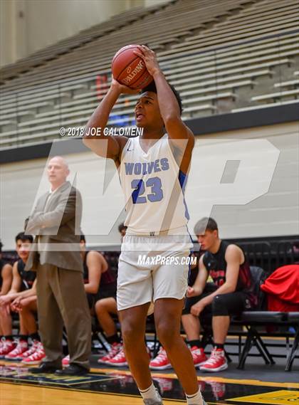Thumbnail 1 in Plano West vs Stevens [John Paul] (NEISD/NISD Basketball Tournament) photogallery.