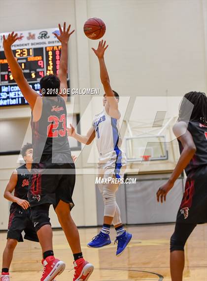 Thumbnail 3 in Plano West vs Stevens [John Paul] (NEISD/NISD Basketball Tournament) photogallery.