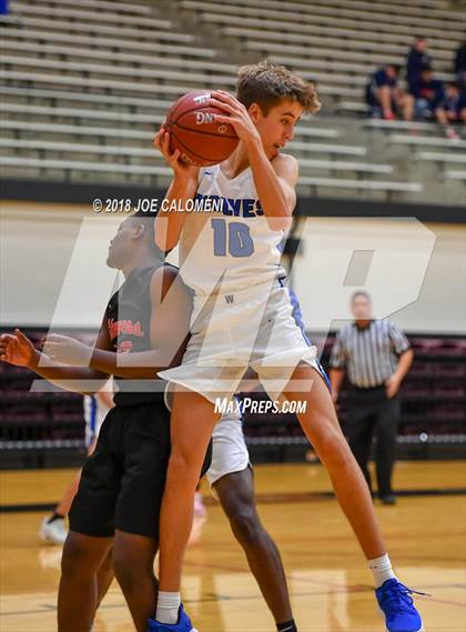 Thumbnail 2 in Plano West vs Stevens [John Paul] (NEISD/NISD Basketball Tournament) photogallery.