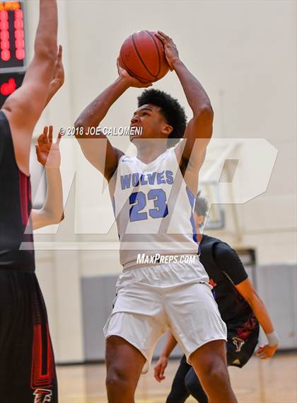 Thumbnail 2 in Plano West vs Stevens [John Paul] (NEISD/NISD Basketball Tournament) photogallery.