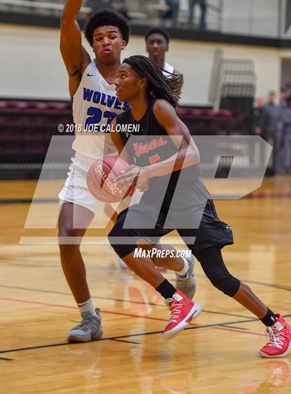 Thumbnail 1 in Plano West vs Stevens [John Paul] (NEISD/NISD Basketball Tournament) photogallery.