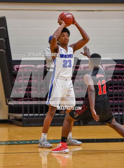 Thumbnail 2 in Plano West vs Stevens [John Paul] (NEISD/NISD Basketball Tournament) photogallery.