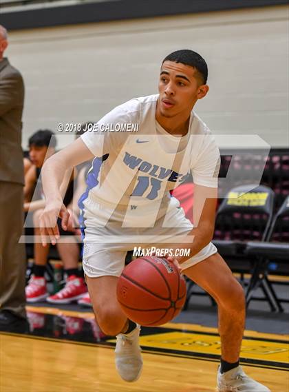 Thumbnail 3 in Plano West vs Stevens [John Paul] (NEISD/NISD Basketball Tournament) photogallery.