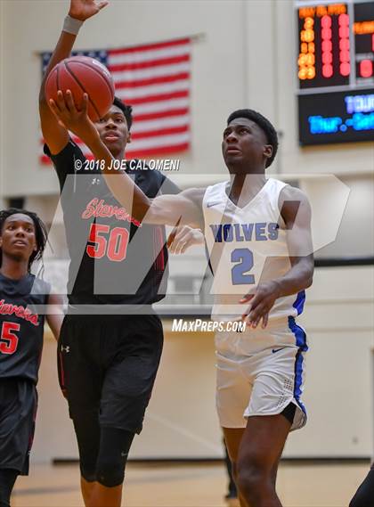 Thumbnail 2 in Plano West vs Stevens [John Paul] (NEISD/NISD Basketball Tournament) photogallery.