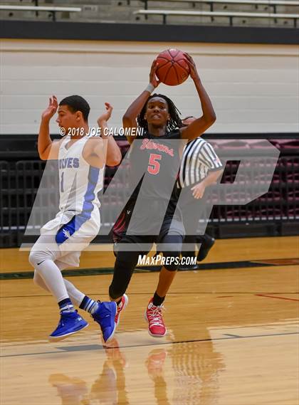 Thumbnail 2 in Plano West vs Stevens [John Paul] (NEISD/NISD Basketball Tournament) photogallery.