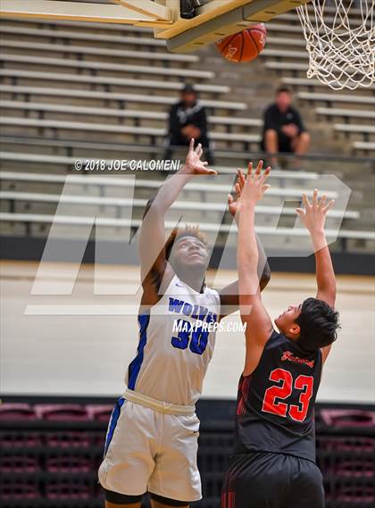 Thumbnail 3 in Plano West vs Stevens [John Paul] (NEISD/NISD Basketball Tournament) photogallery.