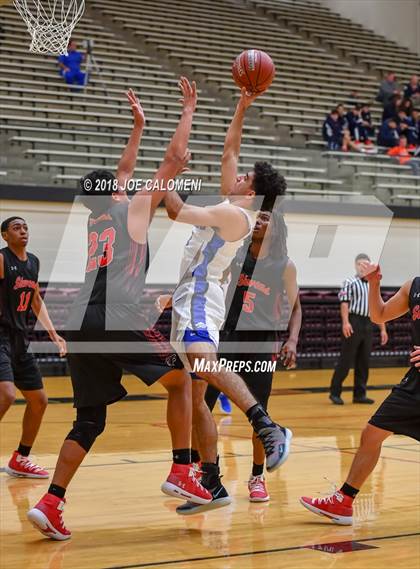 Thumbnail 1 in Plano West vs Stevens [John Paul] (NEISD/NISD Basketball Tournament) photogallery.