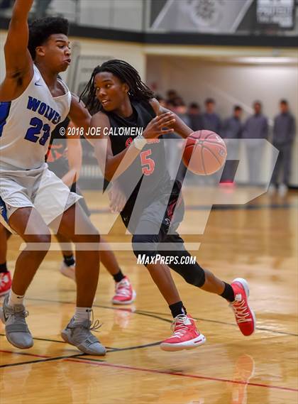 Thumbnail 2 in Plano West vs Stevens [John Paul] (NEISD/NISD Basketball Tournament) photogallery.