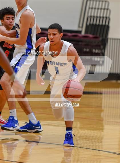 Thumbnail 3 in Plano West vs Stevens [John Paul] (NEISD/NISD Basketball Tournament) photogallery.