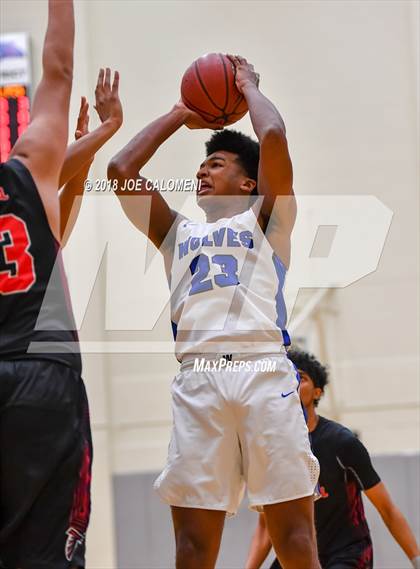 Thumbnail 3 in Plano West vs Stevens [John Paul] (NEISD/NISD Basketball Tournament) photogallery.