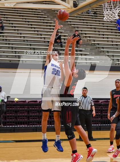 Thumbnail 3 in Plano West vs Stevens [John Paul] (NEISD/NISD Basketball Tournament) photogallery.