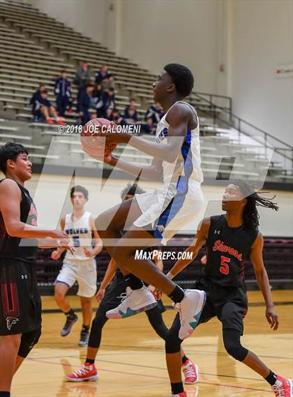 Thumbnail 3 in Plano West vs Stevens [John Paul] (NEISD/NISD Basketball Tournament) photogallery.