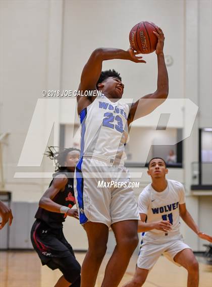 Thumbnail 2 in Plano West vs Stevens [John Paul] (NEISD/NISD Basketball Tournament) photogallery.