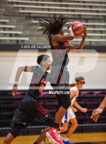 Thumbnail 1 in Plano West vs Stevens [John Paul] (NEISD/NISD Basketball Tournament) photogallery.