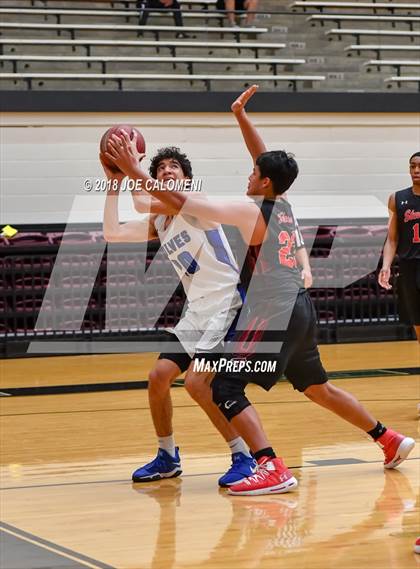 Thumbnail 2 in Plano West vs Stevens [John Paul] (NEISD/NISD Basketball Tournament) photogallery.