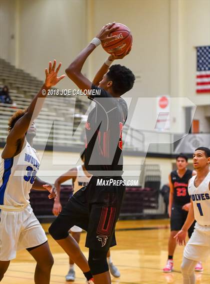 Thumbnail 1 in Plano West vs Stevens [John Paul] (NEISD/NISD Basketball Tournament) photogallery.