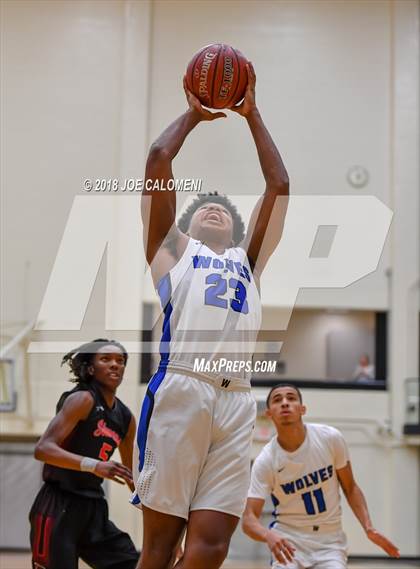 Thumbnail 1 in Plano West vs Stevens [John Paul] (NEISD/NISD Basketball Tournament) photogallery.