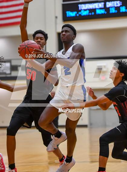 Thumbnail 2 in Plano West vs Stevens [John Paul] (NEISD/NISD Basketball Tournament) photogallery.
