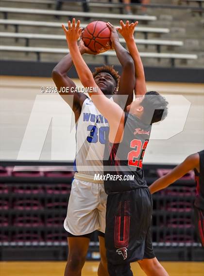 Thumbnail 2 in Plano West vs Stevens [John Paul] (NEISD/NISD Basketball Tournament) photogallery.