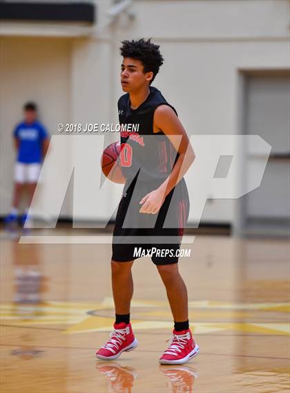 Thumbnail 1 in Plano West vs Stevens [John Paul] (NEISD/NISD Basketball Tournament) photogallery.