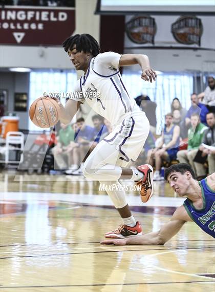 Thumbnail 2 in North Laurel vs Mount St. Joseph (Spalding Hoophall Classic) photogallery.