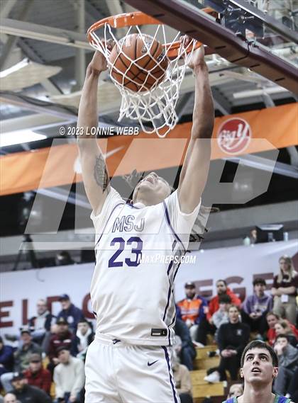 Thumbnail 3 in North Laurel vs Mount St. Joseph (Spalding Hoophall Classic) photogallery.