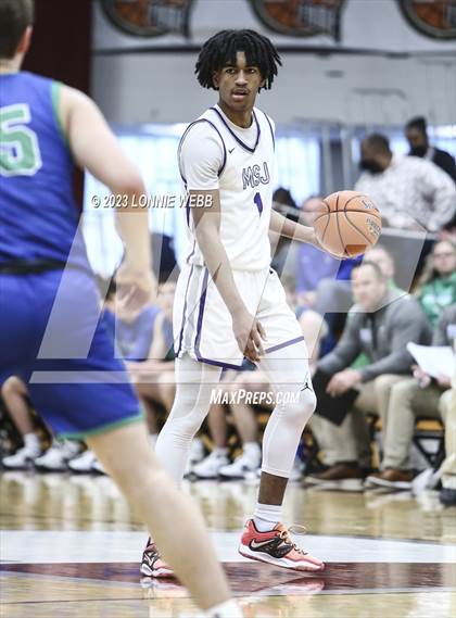 Thumbnail 2 in North Laurel vs Mount St. Joseph (Spalding Hoophall Classic) photogallery.