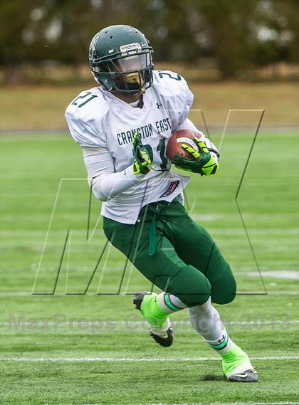 Thumbnail 2 in Bishop Hendricken vs. Cranston East (RIIL Division 1 Final) photogallery.