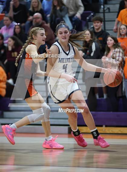 Thumbnail 2 in Millville vs. Benton (PIAA District 4 Class A Semifinal) photogallery.
