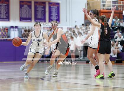 Thumbnail 3 in Millville vs. Benton (PIAA District 4 Class A Semifinal) photogallery.
