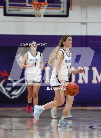 Thumbnail 2 in Millville vs. Benton (PIAA District 4 Class A Semifinal) photogallery.