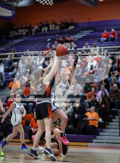 Thumbnail 1 in Millville vs. Benton (PIAA District 4 Class A Semifinal) photogallery.