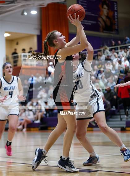 Thumbnail 1 in Millville vs. Benton (PIAA District 4 Class A Semifinal) photogallery.