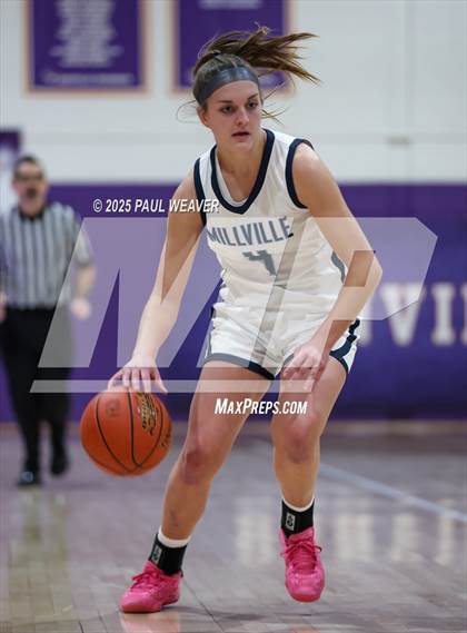 Thumbnail 2 in Millville vs. Benton (PIAA District 4 Class A Semifinal) photogallery.