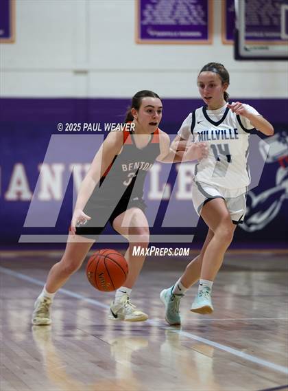 Thumbnail 2 in Millville vs. Benton (PIAA District 4 Class A Semifinal) photogallery.