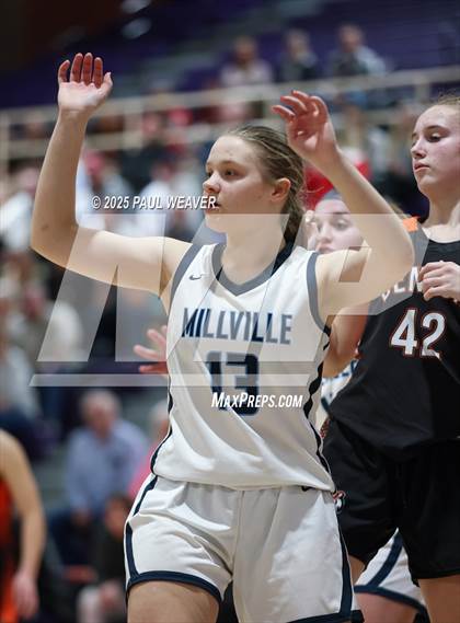 Thumbnail 2 in Millville vs. Benton (PIAA District 4 Class A Semifinal) photogallery.