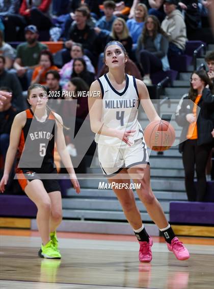 Thumbnail 3 in Millville vs. Benton (PIAA District 4 Class A Semifinal) photogallery.