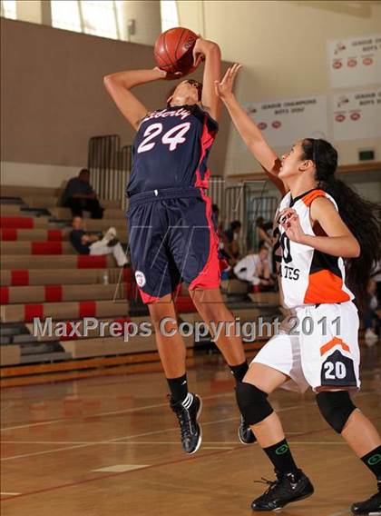 Thumbnail 3 in Pittsburg vs. Liberty (West Coast Holiday Classic) photogallery.
