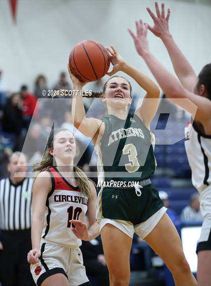 Thumbnail 1 in Athens vs. Circleville (OHSAA D2 District Semifinal) photogallery.