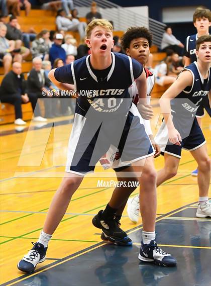 Thumbnail 3 in Ironwood vs. Cactus Shadows (Sunnyslope Hoopsgiving Tournament) photogallery.